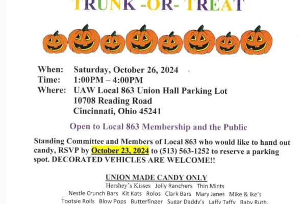 Trunk or Treat Bulletin- 2024