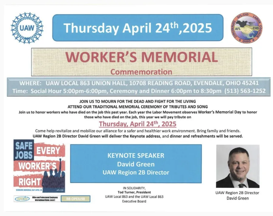 2025 Workers Memorial Flyer