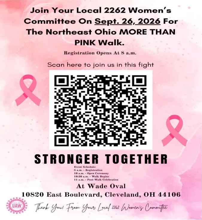 More than Pink Walk flyer