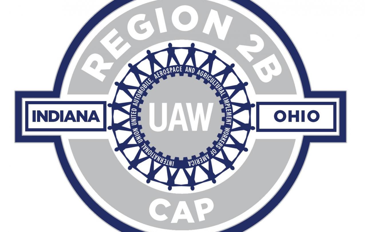 UAW V-CAP Lapel Pin United Auto Workers Union Community Action Program Badge 